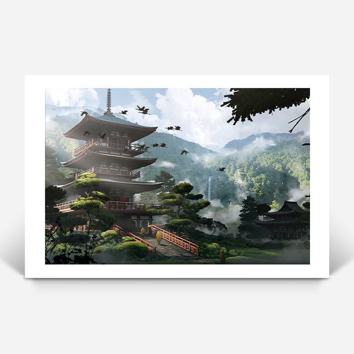 Kumano Nachi - Assassin's Creed art - Fine Art Print