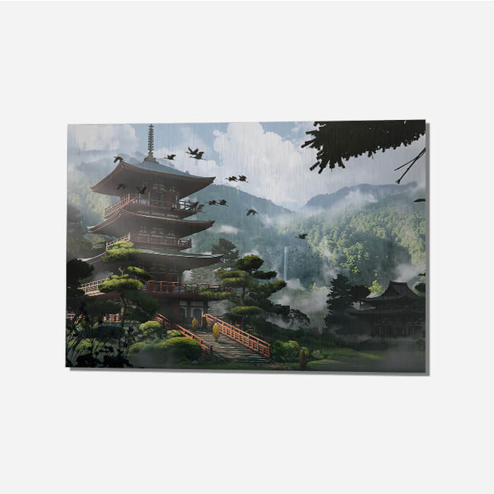 Kumano Nachi - Assassin's Creed art - Metal Poster