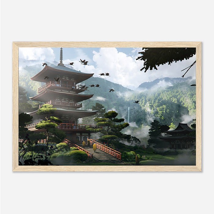 Kumano Nachi - Assassin's Creed art - Framed Print