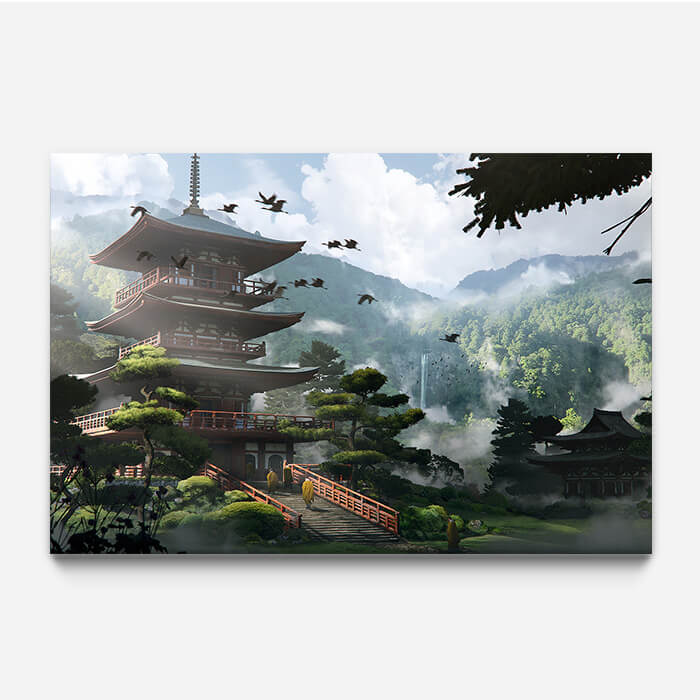 Kumano Nachi - Assassin's Creed art - Fine Art Print