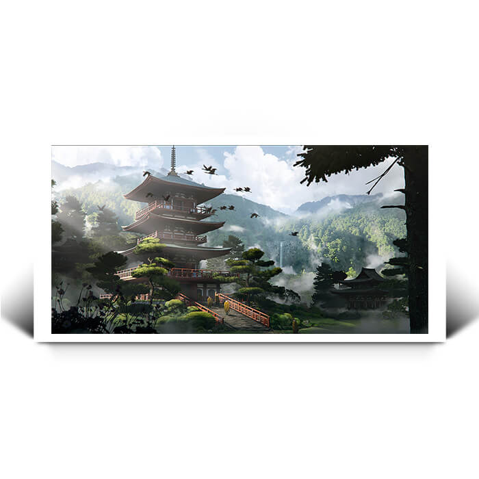 Kumano Nachi - Assassin's Creed art - Fine Art Print