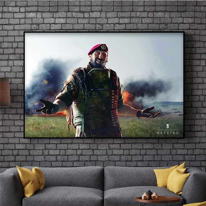 Maestro - Always with a smile - Six Siege art - Fine Art Print