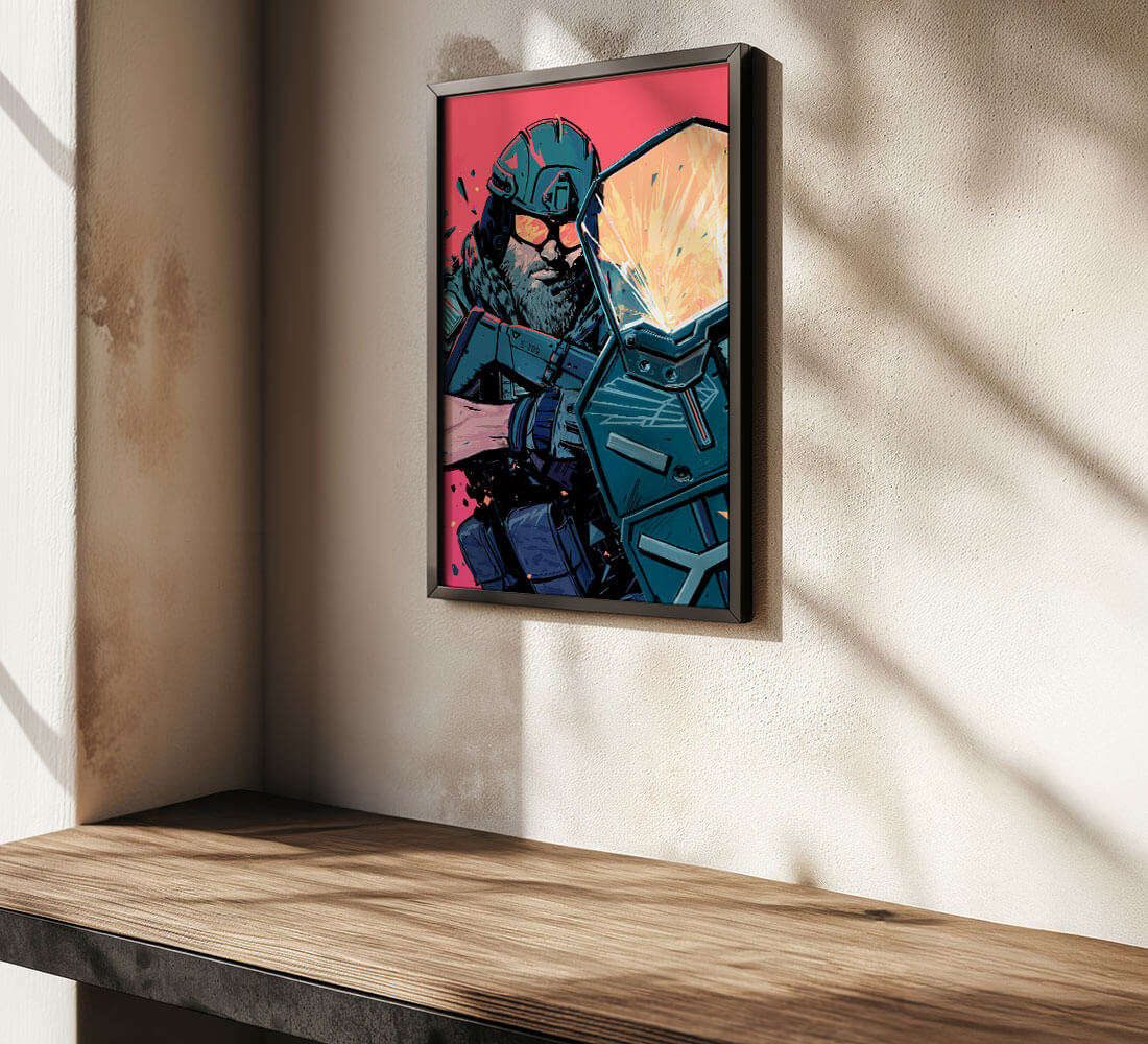 Colision Point R6 Backround Operation Collision Point | Six Siege X art gaming poster