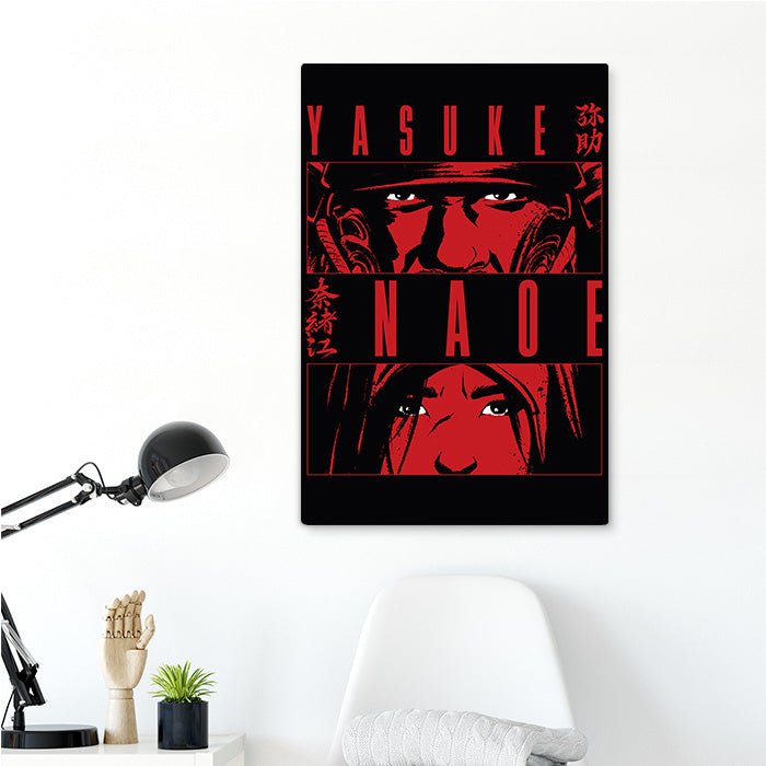 Naoe and Yasuke look – Red version - Assassin's Creed art - Fine Art Print