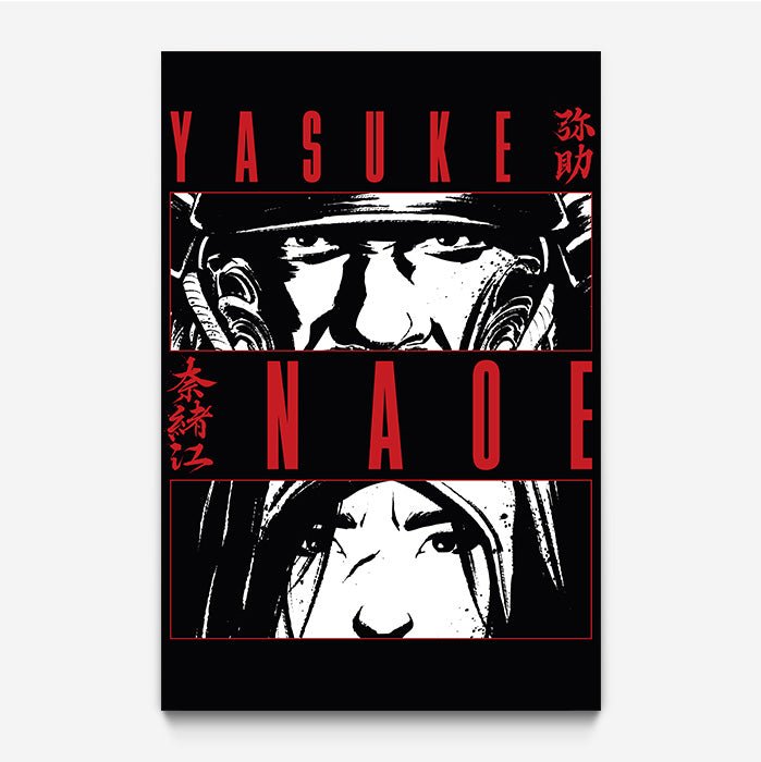 Naoe and Yasuke look – white version - Assassin's Creed art - Fine Art Print