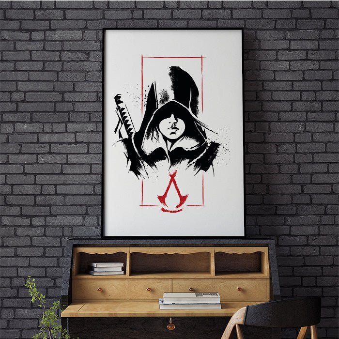 Naoe portrait – Ink style - Assassin's Creed art - Fine Art Print