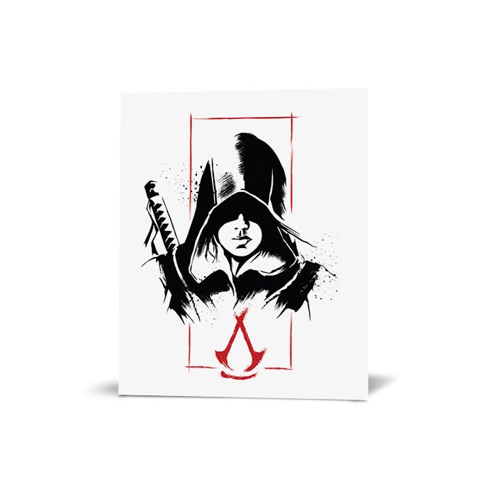 Naoe portrait – Ink style - Assassin's Creed art - Premium Poster