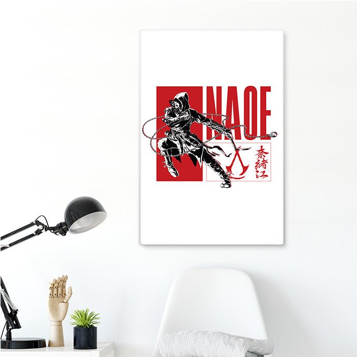 Naoe posing – white version - Assassin's Creed art - Fine Art Print