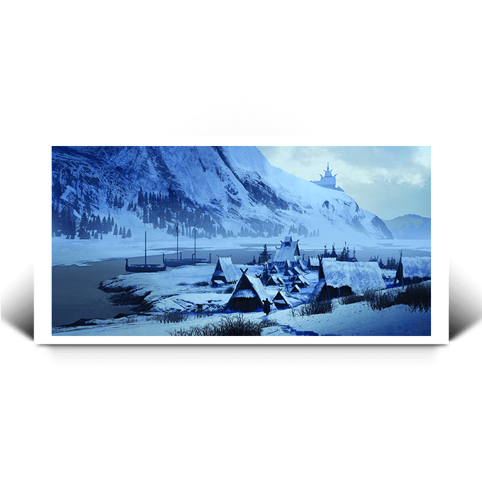 Norway Village - Assassin's Creed art - Fine Art Print