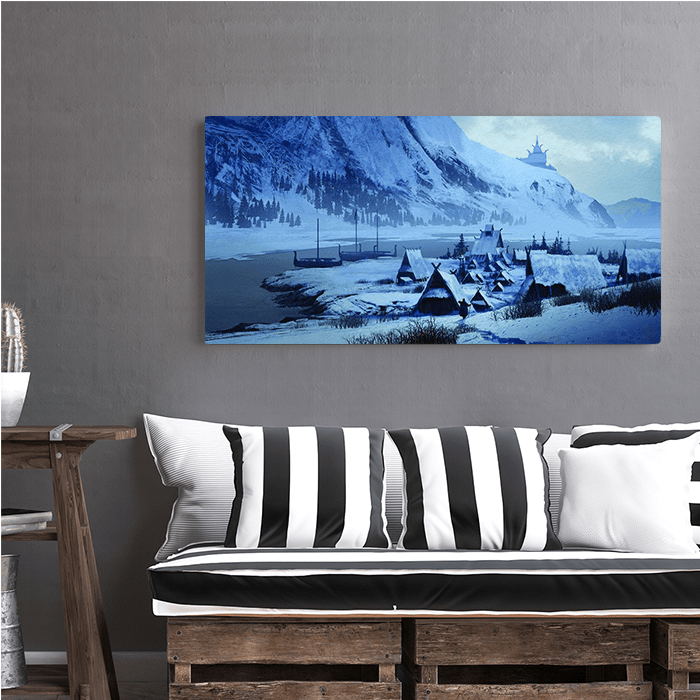 Norway Village - Assassin's Creed art - Fine Art Print