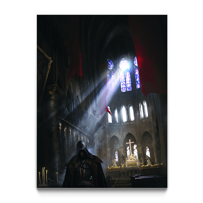 Notre Dame Altar - Assassin's Creed art - Fine Art Print