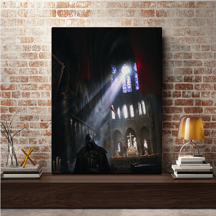 Notre Dame Altar - Assassin's Creed art - Fine Art Print