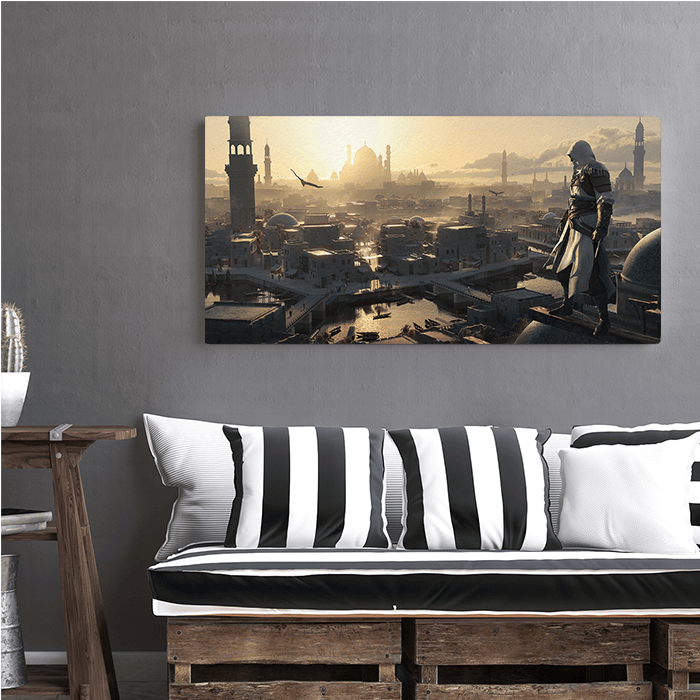 On Baghdad rooftops - Assassin's Creed art - Fine Art Print