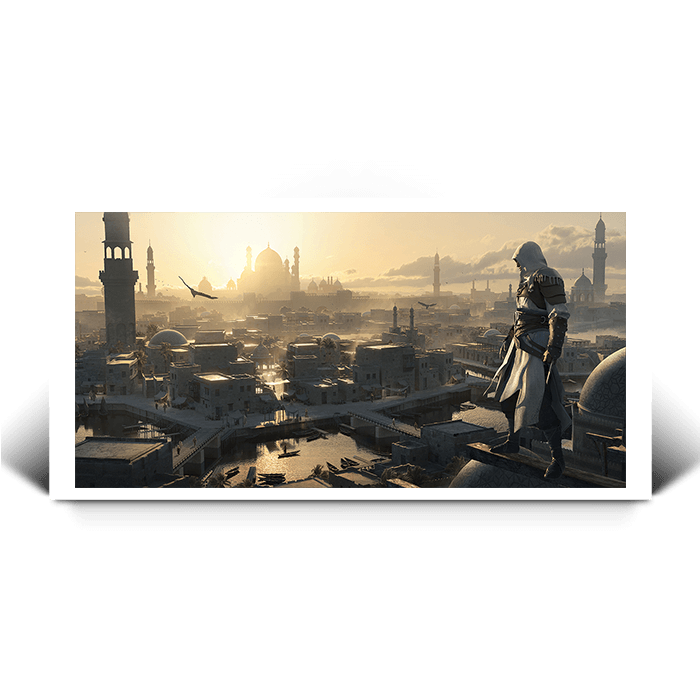 On Baghdad rooftops - Assassin's Creed art - Fine Art Print