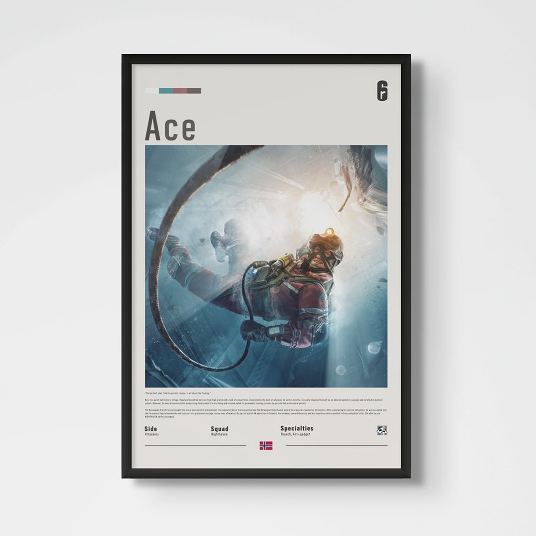 Operator Ace Fine Art Poster | Six Siege - Six Siege art - Framed Print