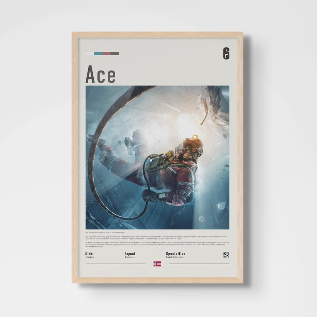 Operator Ace Fine Art Poster | Six Siege - Six Siege art - Framed Print