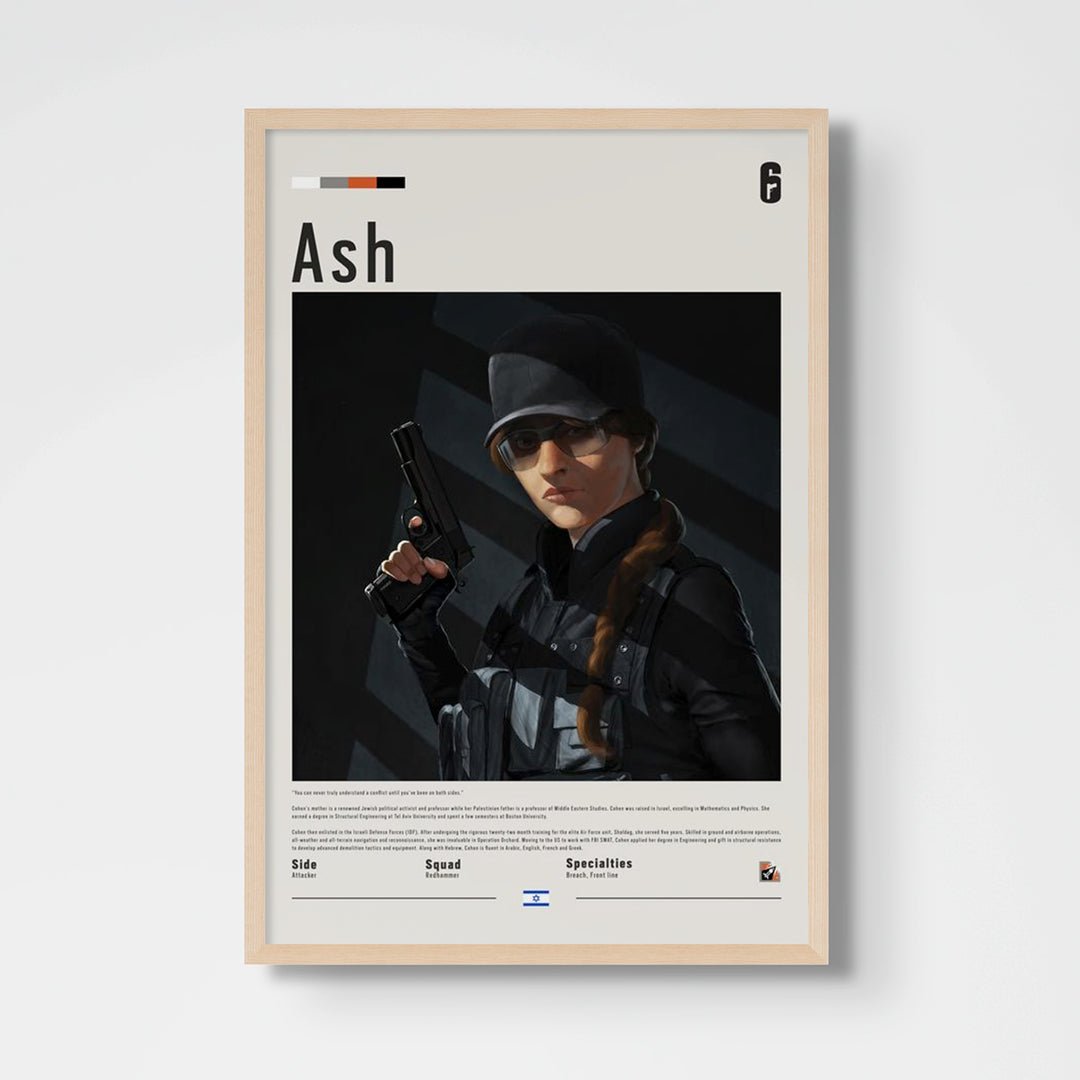 Operator Ash Fine Art Poster | Six Siege - Six Siege art - Framed Print