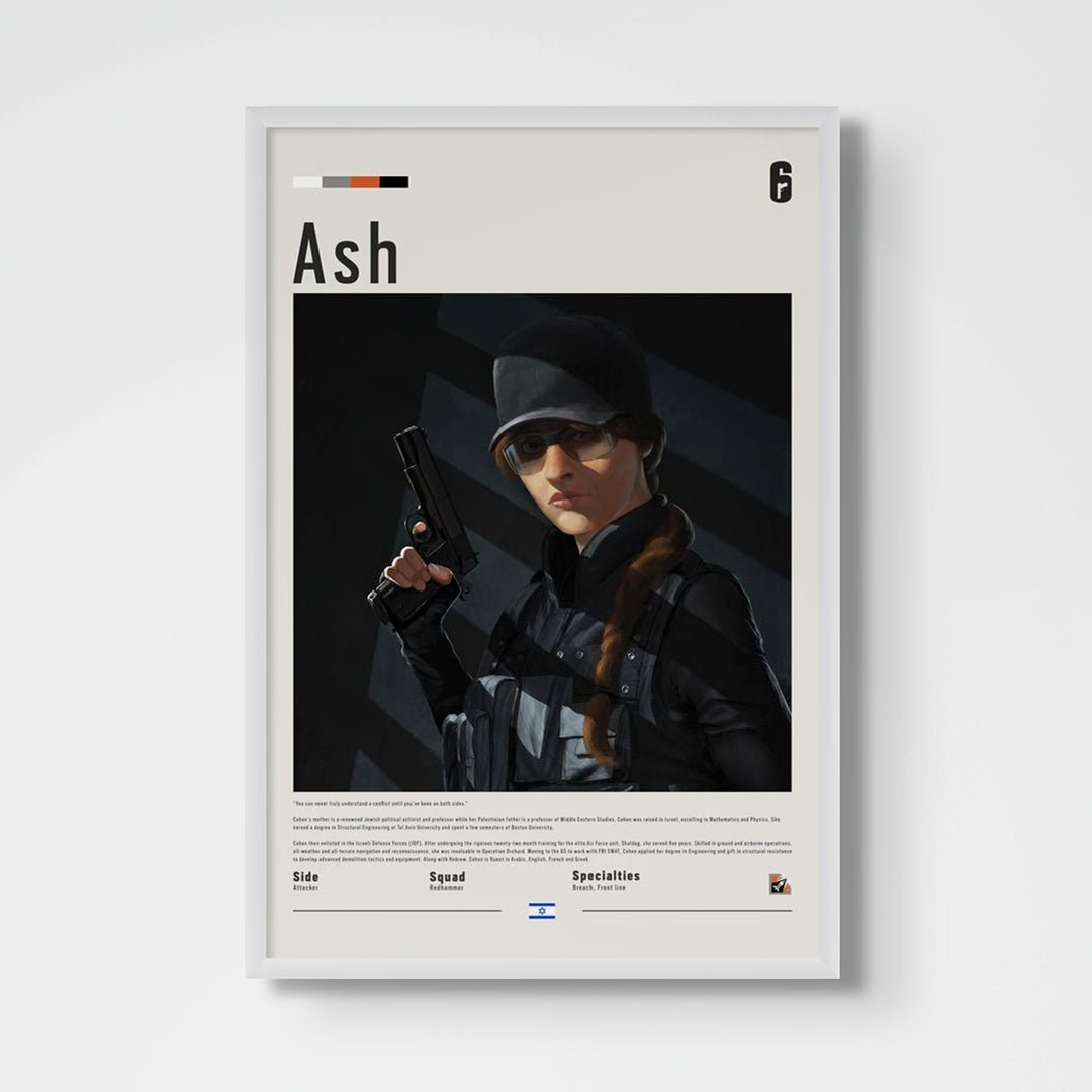 Operator Ash Fine Art Poster | Six Siege - Six Siege art - Framed Print