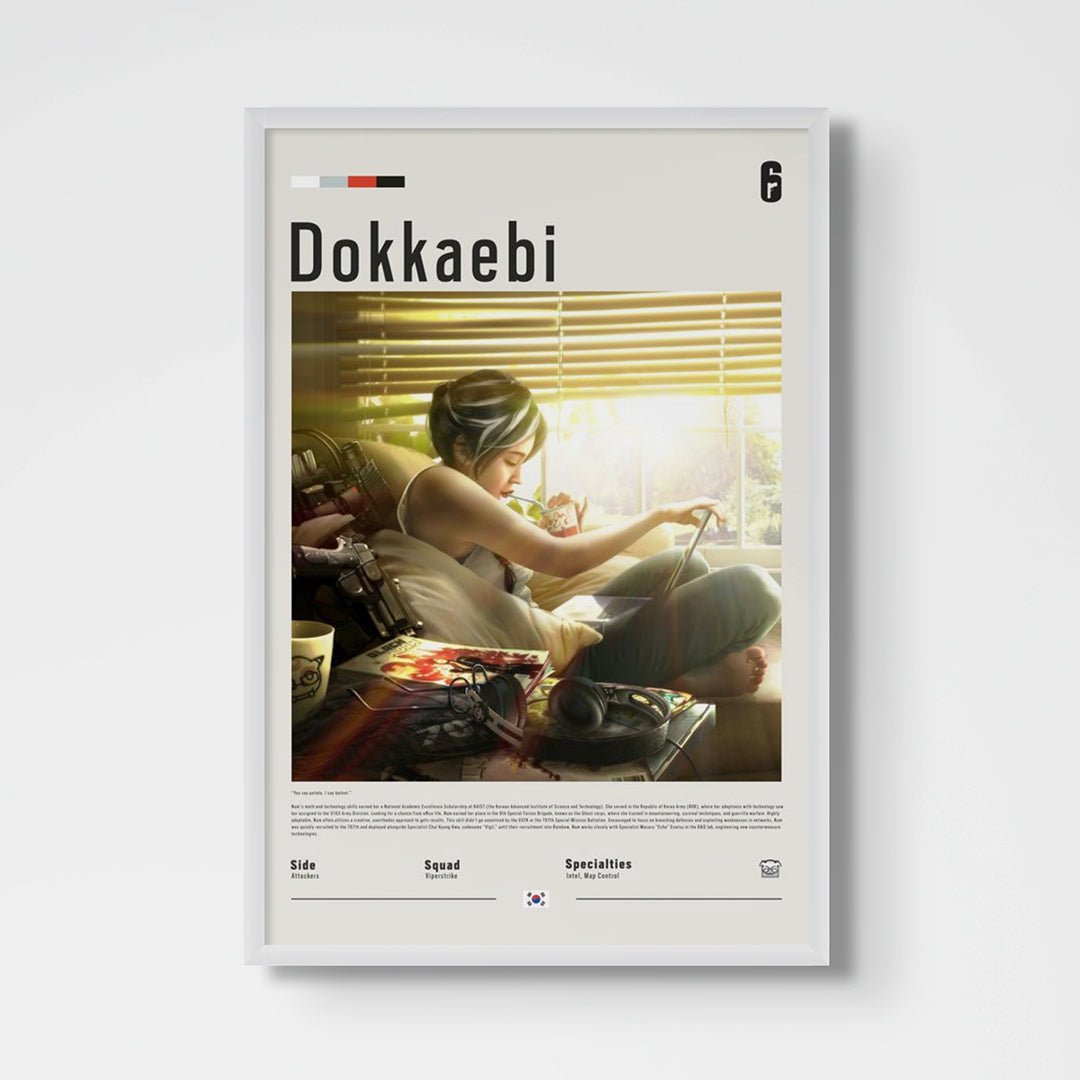 Operator Dokkaebi Fine Art Poster | Six Siege - Six Siege art - Framed Print