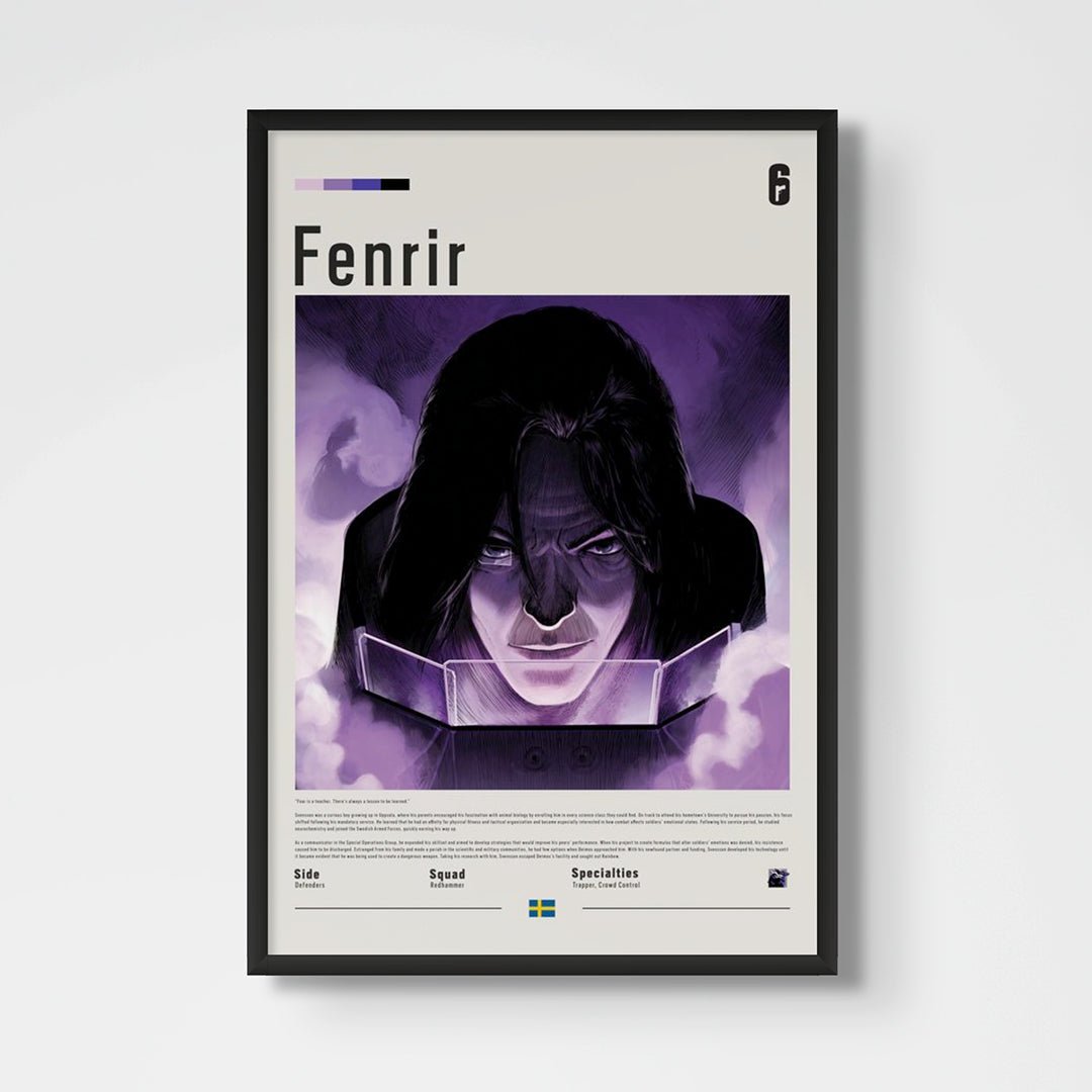 Operator Fenrir Fine Art Poster | Six Siege - Six Siege art - Framed Print