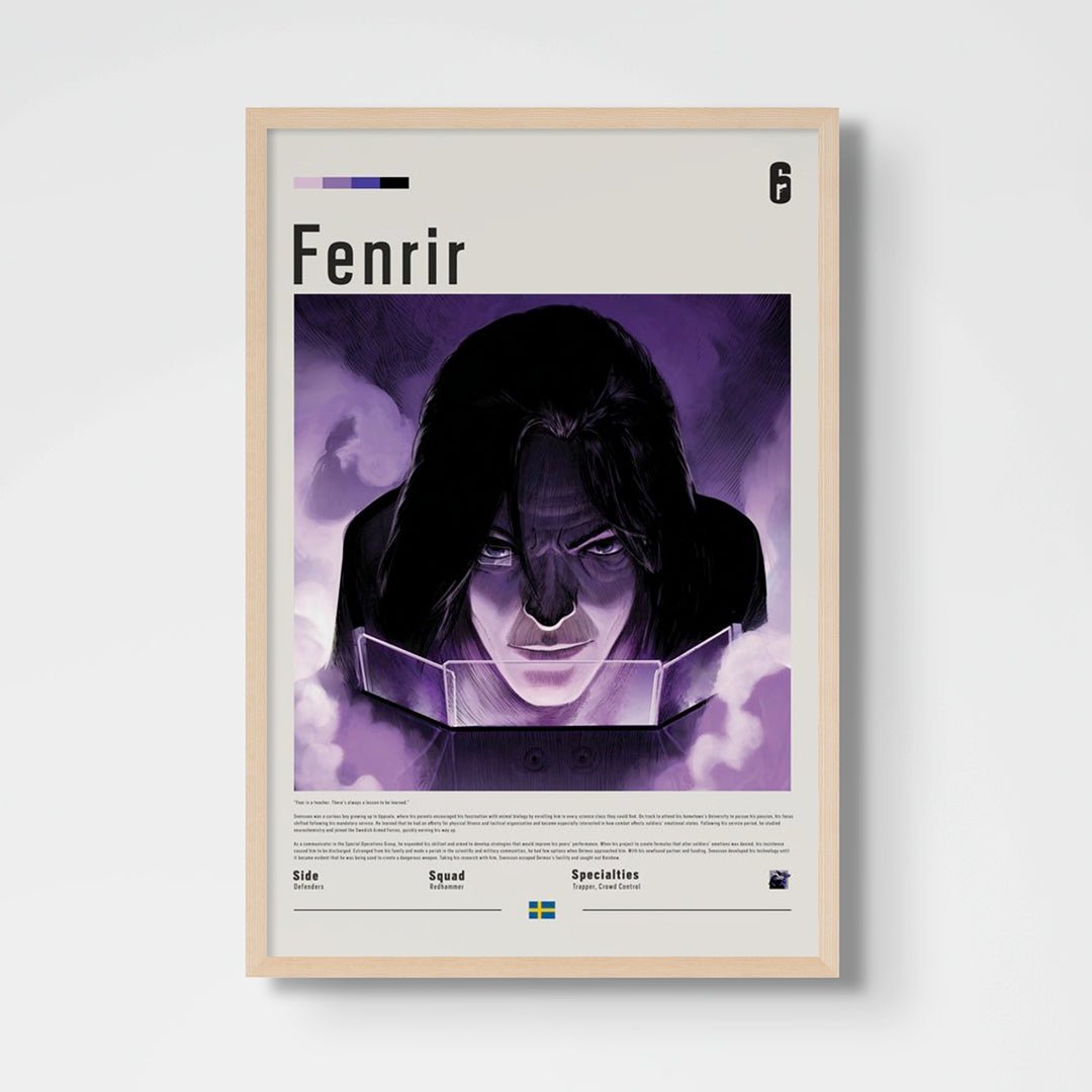 Operator Fenrir Fine Art Poster | Six Siege - Six Siege art - Framed Print