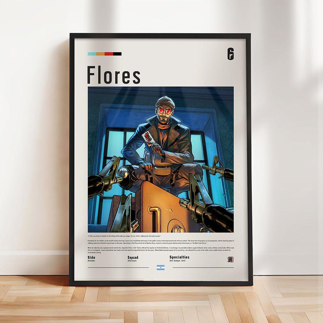 Operator Flores Fine Art Poster | Six Siege - Six Siege art - Fine Art Print