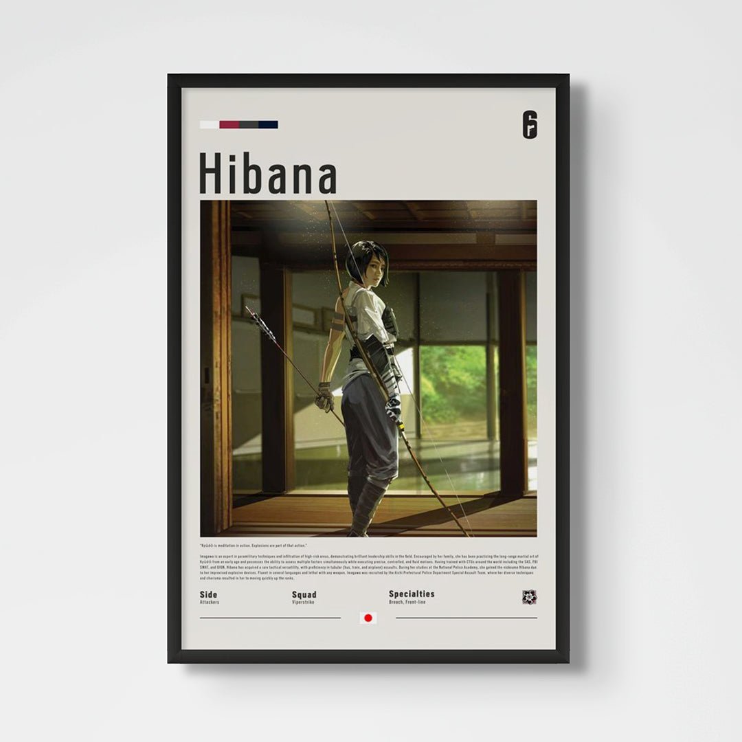 Operator Hibana Fine Art Poster | Six Siege - Six Siege art - Framed Print