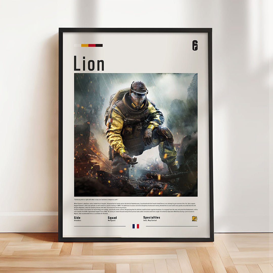 Operator Lion Fine Art Poster | Six Siege - Six Siege art - Fine Art Print