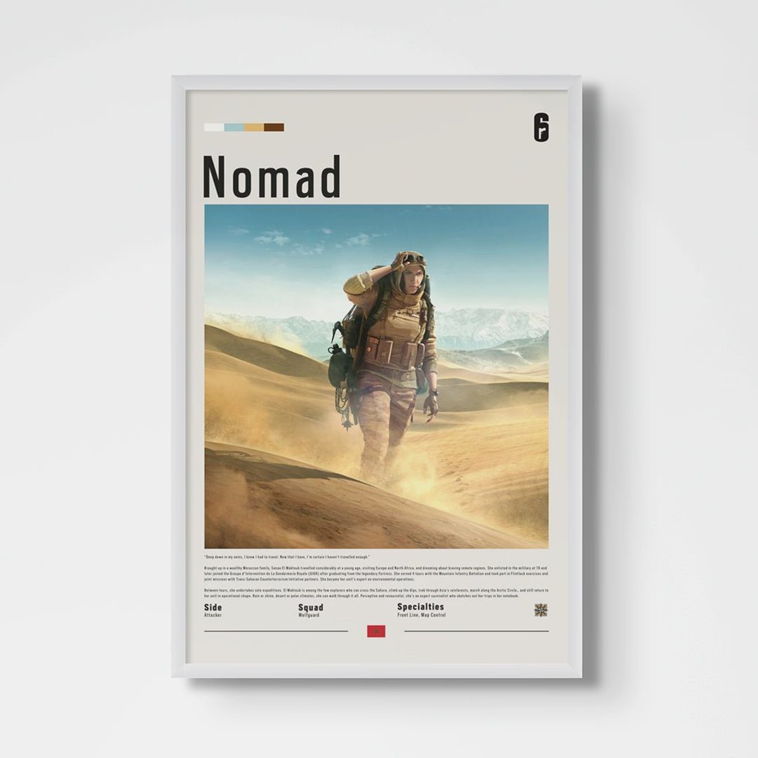 Operator Nomad Fine Art Poster | Six Siege - Six Siege art - Framed Print