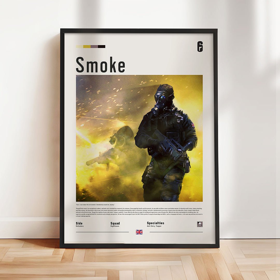 Operator Smoke Fine Art Poster | Six Siege - Six Siege art - Fine Art Print