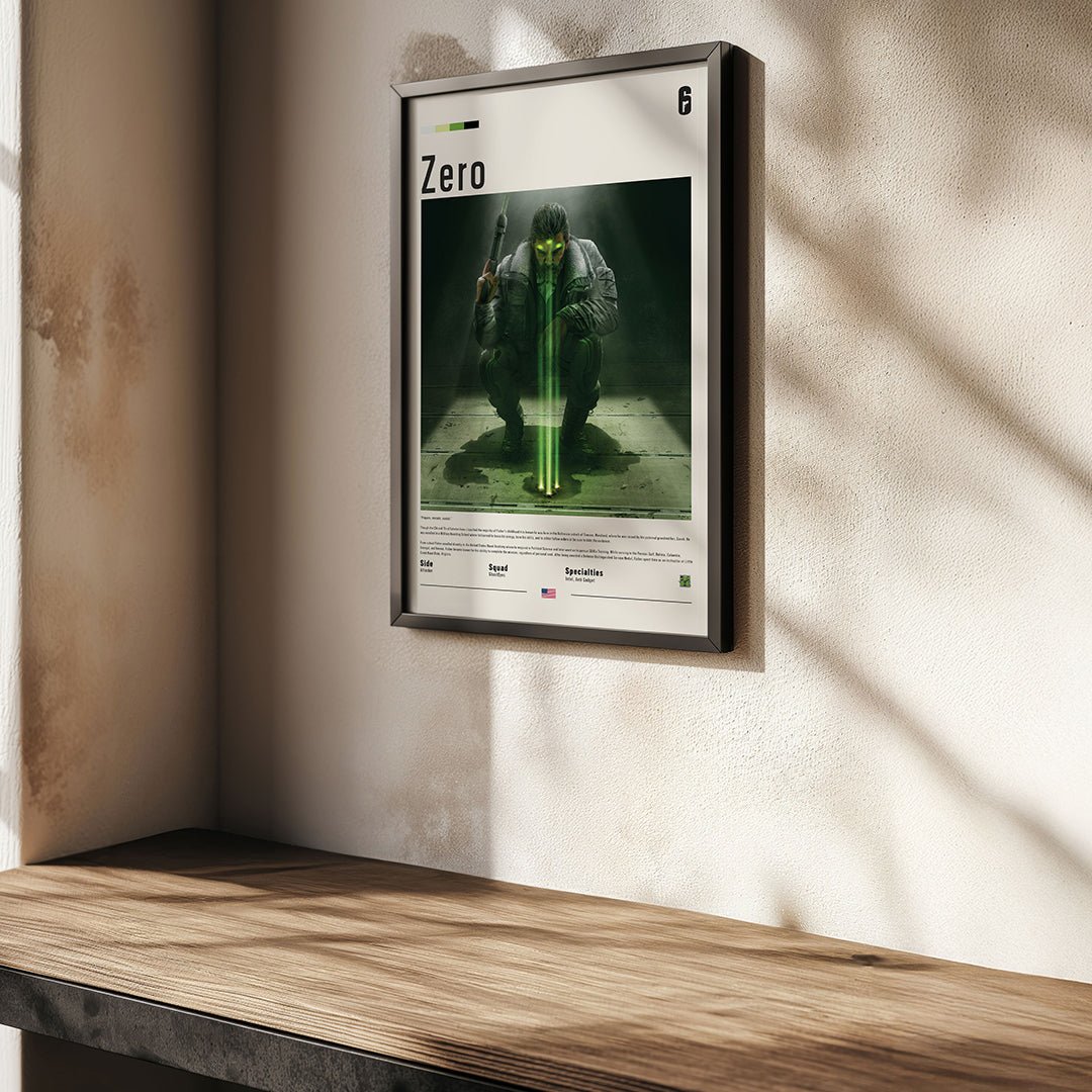 Operator Zero Fine Art Poster | Six Siege - Six Siege art - Framed Print