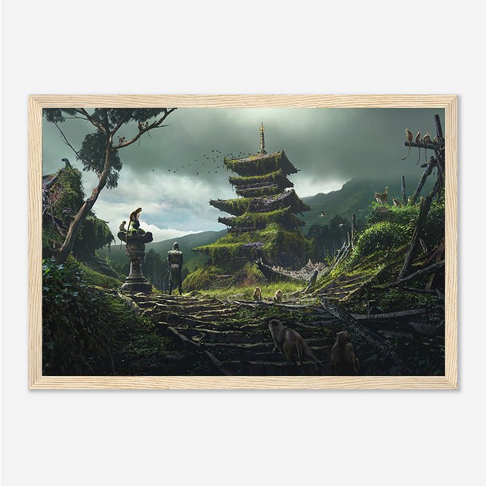 Pagoda - Assassin's Creed art - Framed Print