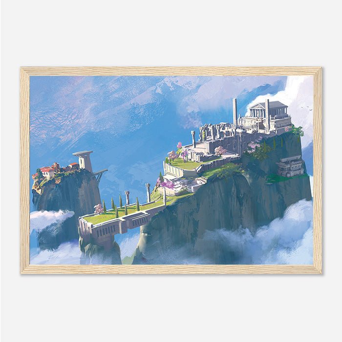 Persephone's Akropolis - Assassin's Creed art - Framed Print