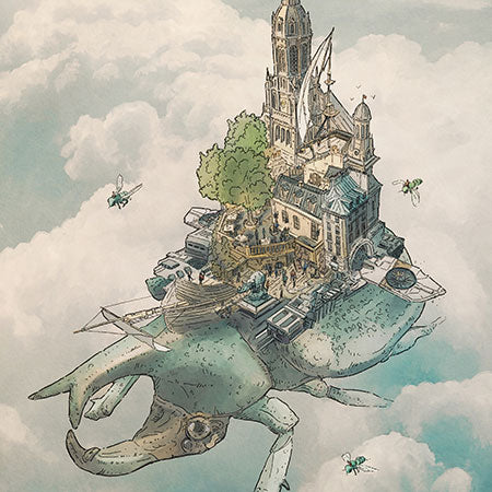 Rhino Beetle City by Gregory Fromenteau