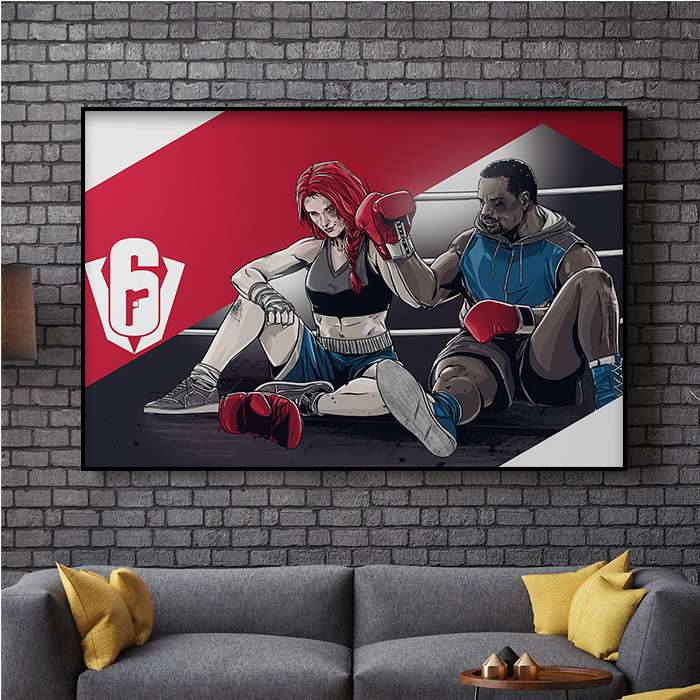 Road to Six Invitational - Comrades In Arms - Six Siege art - Premium Poster