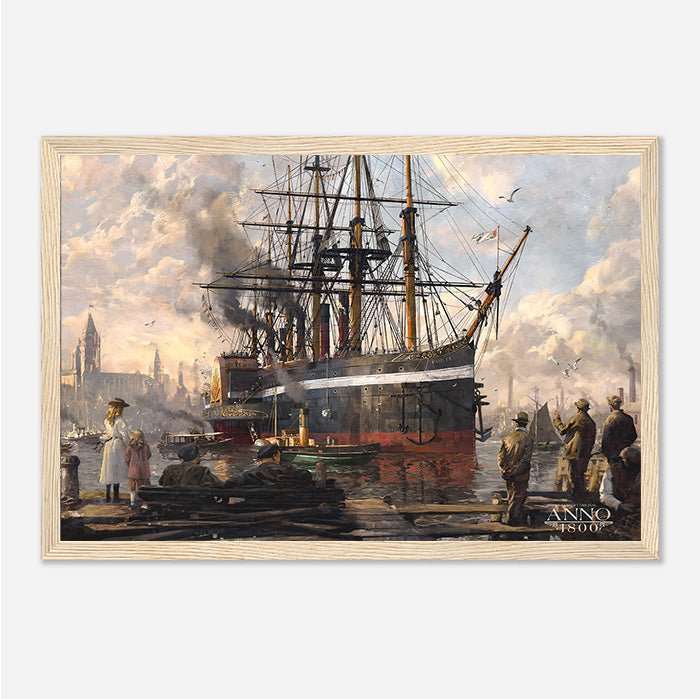 Ship - Anno art - Framed Print