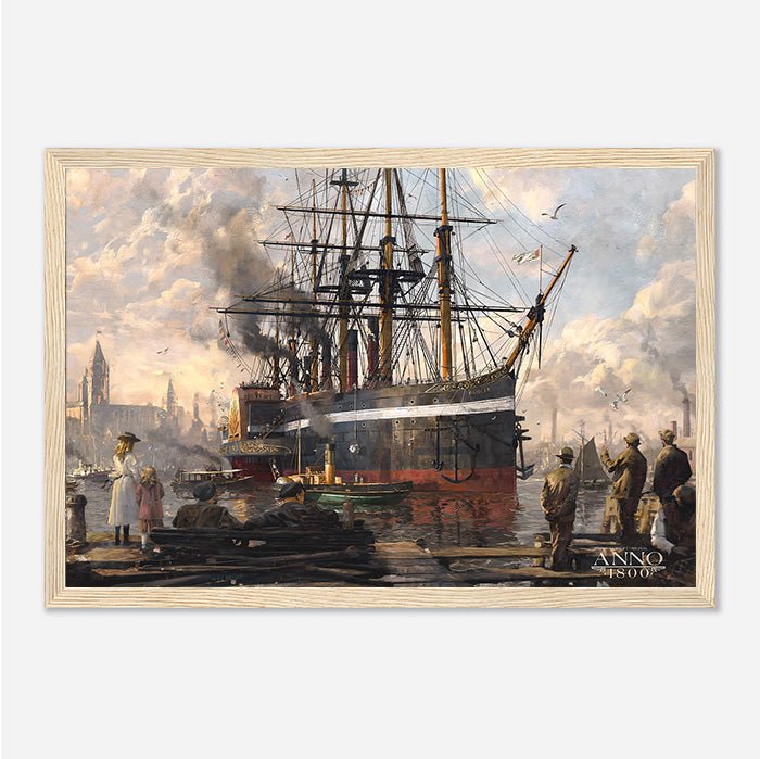 Ship - Anno art - Framed Print