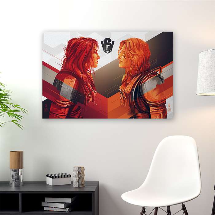 Six Invitational - Ash & Mira - Six Siege art - Fine Art Print