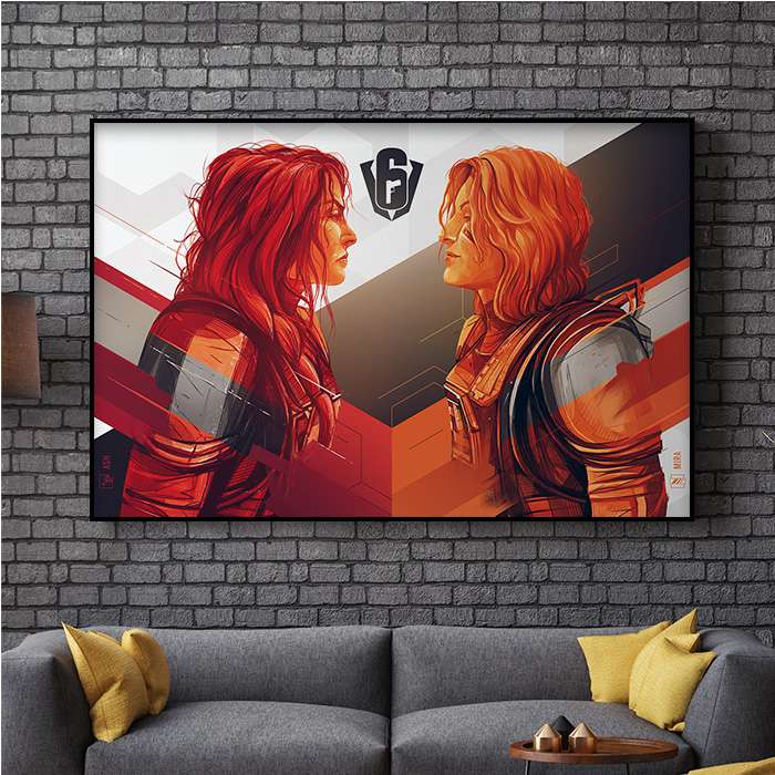 Six Invitational - Ash & Mira - Six Siege art - Fine Art Print