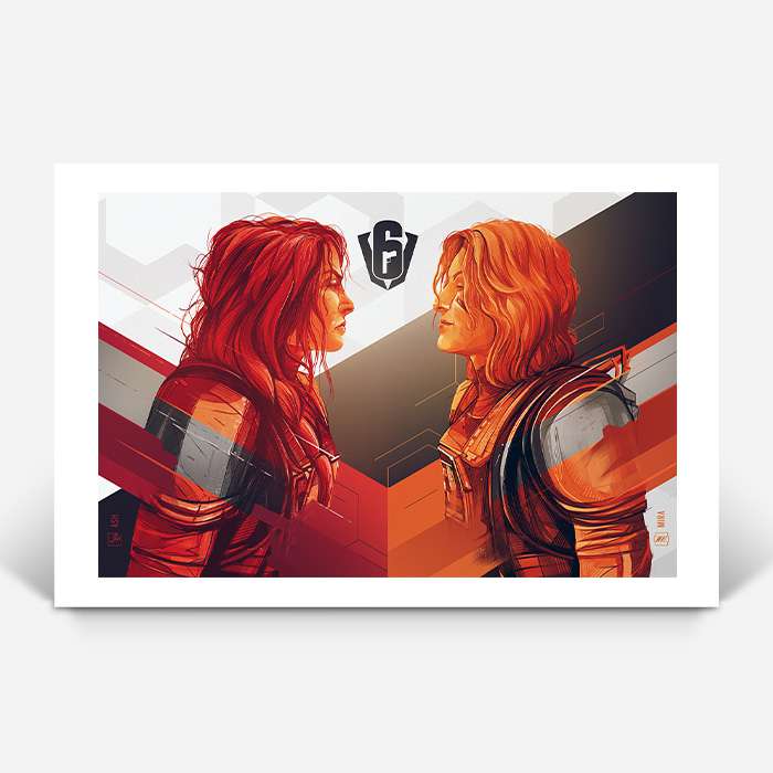 Six Invitational - Ash & Mira - Six Siege art - Fine Art Print