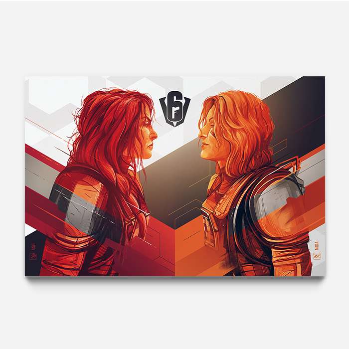 Six Invitational - Ash & Mira - Six Siege art - Fine Art Print