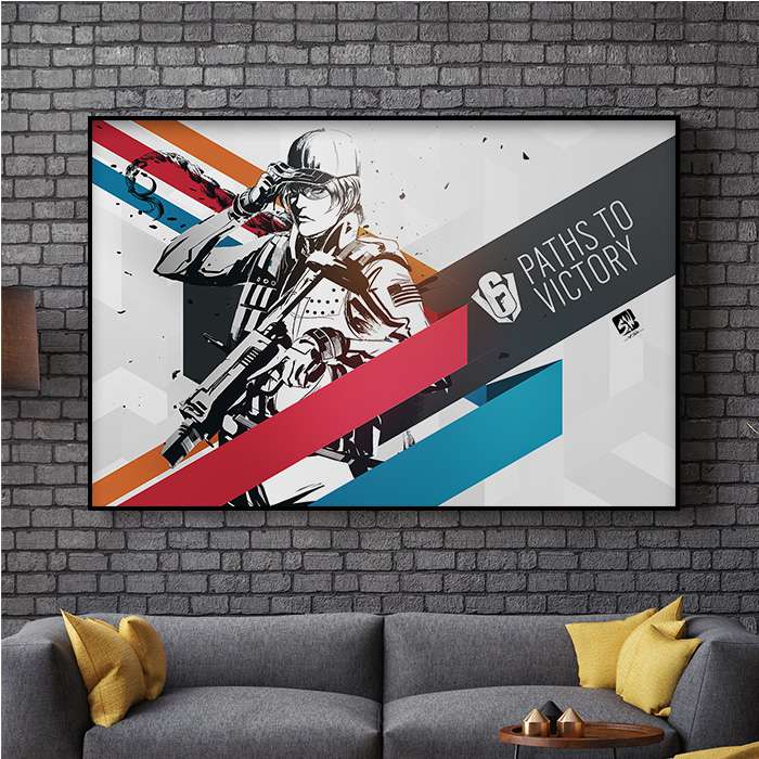 Six Invitational - Ash - Six Siege art - Fine Art Print