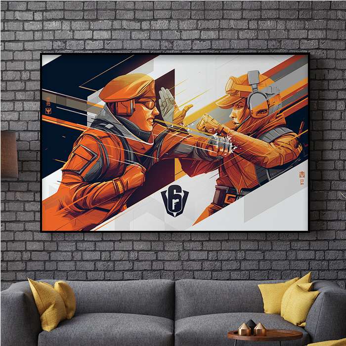 Six Invitational - Ela & Zofia - Six Siege art - Fine Art Print