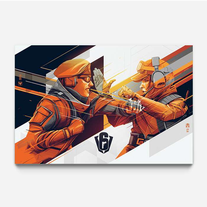 Six Invitational - Ela & Zofia - Six Siege art - Fine Art Print