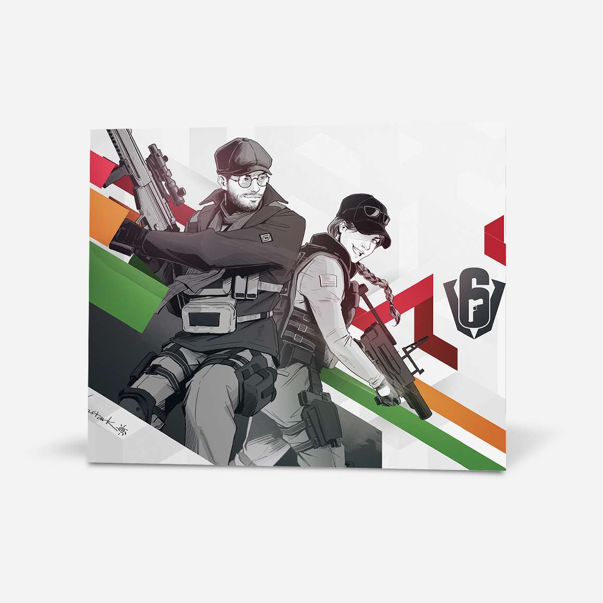 Six Invitational - Flores and Ash - Six Siege art - Fine Art Print