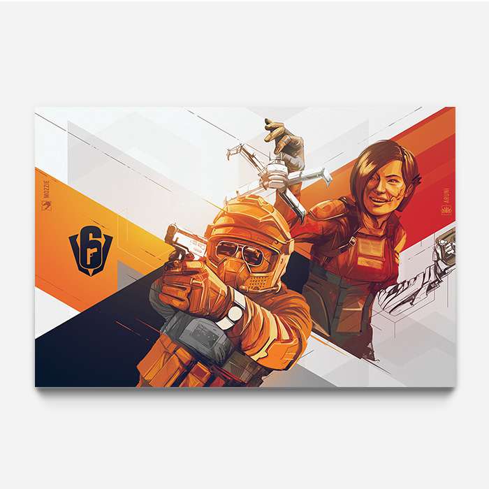 Six Invitational - Mozzie & Aruni - Six Siege art - Fine Art Print