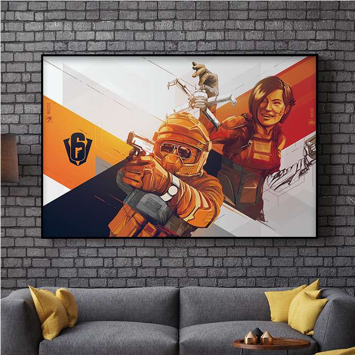 Six Invitational - Mozzie & Aruni - Six Siege art - Fine Art Print