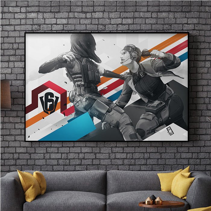 Six Invitational - Nokk vs Thunderbird - Six Siege art - Fine Art Print