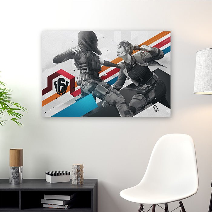 Six Invitational - Nokk vs Thunderbird - Six Siege art - Fine Art Print