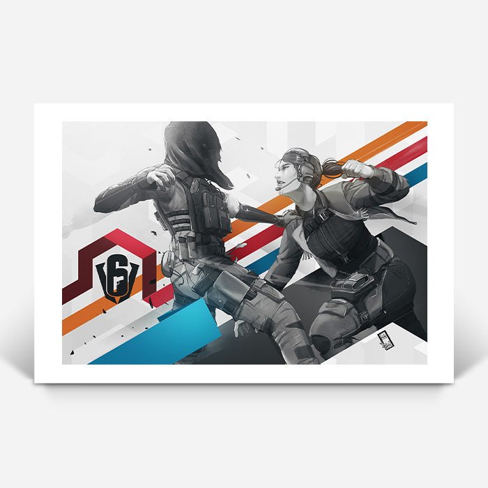 Six Invitational - Nokk vs Thunderbird - Six Siege art - Fine Art Print